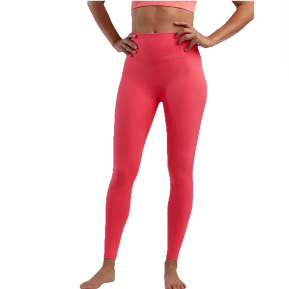 Free People Movement Never Better High Waist Leggings Neon Coral Size Small